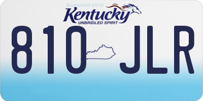 KY license plate 810JLR