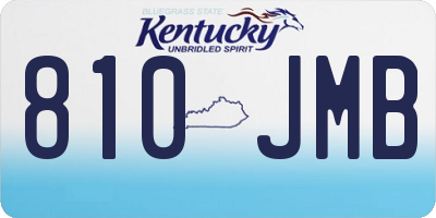 KY license plate 810JMB