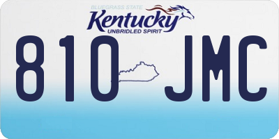 KY license plate 810JMC