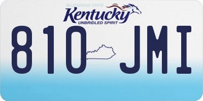 KY license plate 810JMI