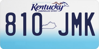 KY license plate 810JMK