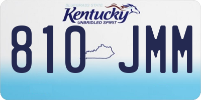 KY license plate 810JMM