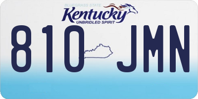KY license plate 810JMN