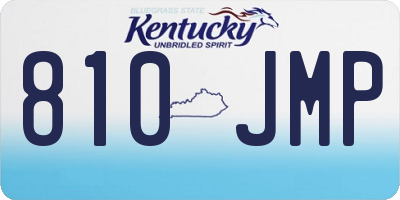 KY license plate 810JMP
