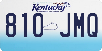 KY license plate 810JMQ