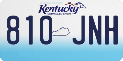 KY license plate 810JNH