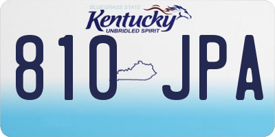 KY license plate 810JPA