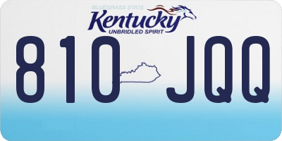 KY license plate 810JQQ