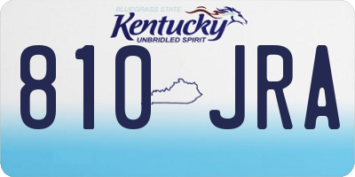 KY license plate 810JRA