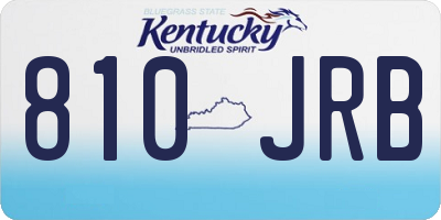 KY license plate 810JRB