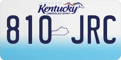 KY license plate 810JRC