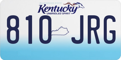KY license plate 810JRG