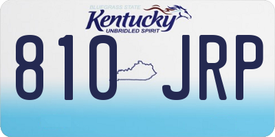 KY license plate 810JRP