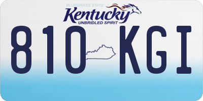 KY license plate 810KGI