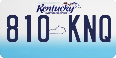 KY license plate 810KNQ