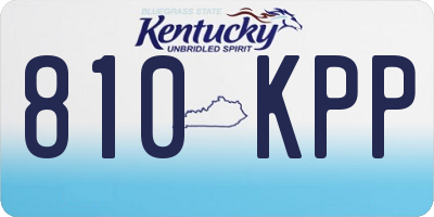 KY license plate 810KPP