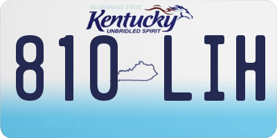 KY license plate 810LIH