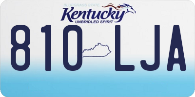 KY license plate 810LJA