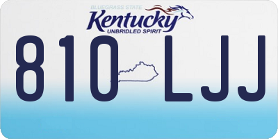 KY license plate 810LJJ