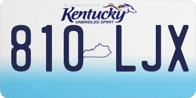 KY license plate 810LJX