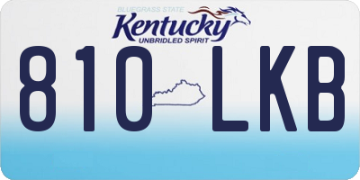 KY license plate 810LKB