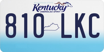 KY license plate 810LKC