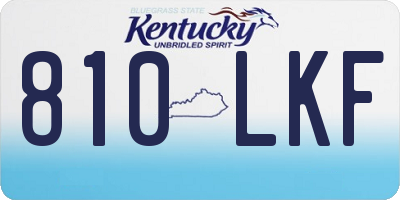 KY license plate 810LKF