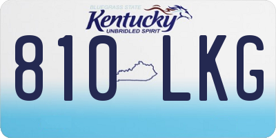 KY license plate 810LKG