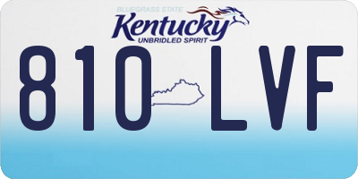 KY license plate 810LVF