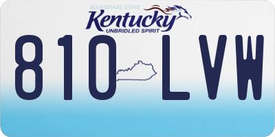 KY license plate 810LVW