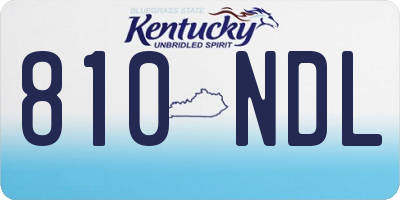 KY license plate 810NDL