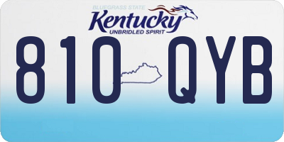 KY license plate 810QYB