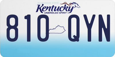 KY license plate 810QYN