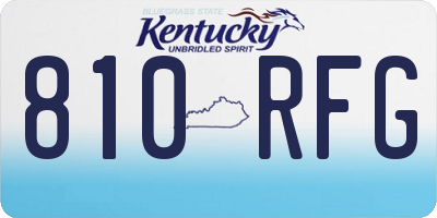 KY license plate 810RFG