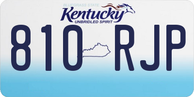 KY license plate 810RJP