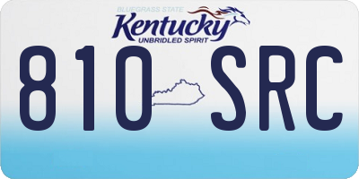 KY license plate 810SRC