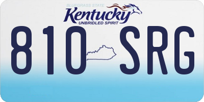 KY license plate 810SRG