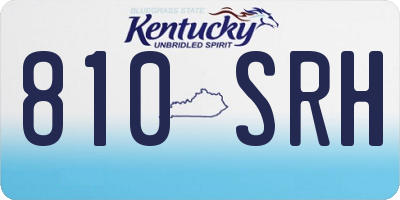 KY license plate 810SRH