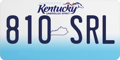 KY license plate 810SRL