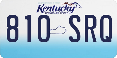 KY license plate 810SRQ
