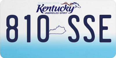 KY license plate 810SSE