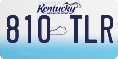 KY license plate 810TLR