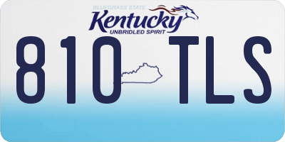 KY license plate 810TLS