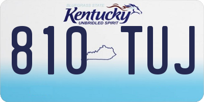 KY license plate 810TUJ