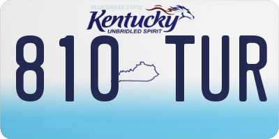 KY license plate 810TUR