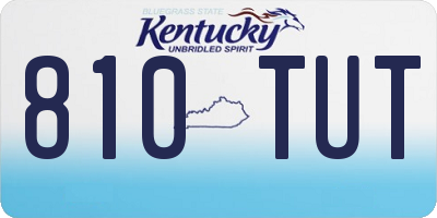 KY license plate 810TUT