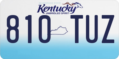 KY license plate 810TUZ