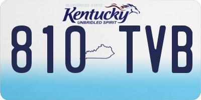 KY license plate 810TVB