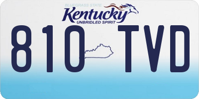 KY license plate 810TVD