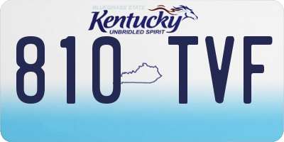 KY license plate 810TVF
